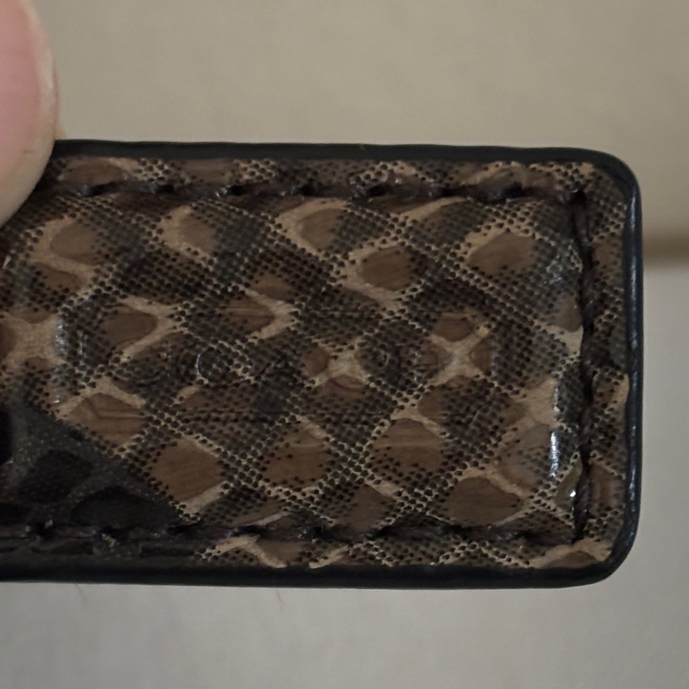 Coach soho python Brown and Black Snake Print Cro… - image 9